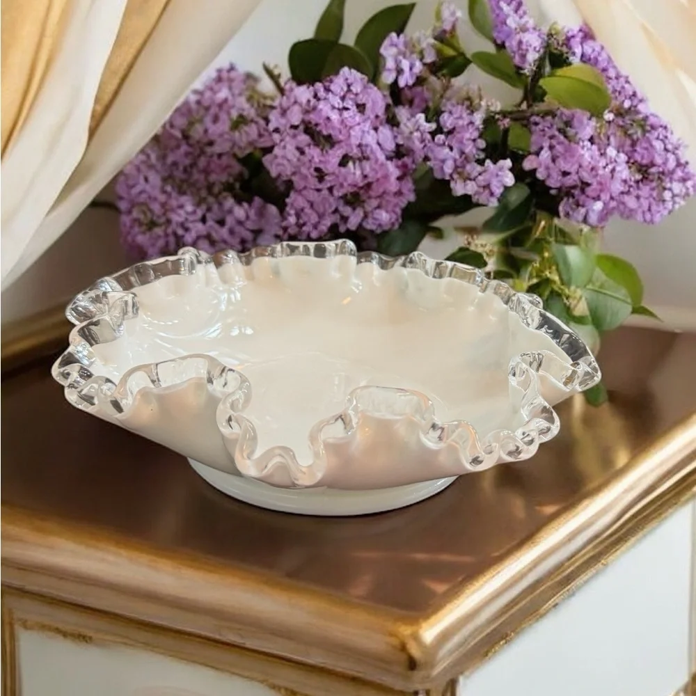 Vintage Fenton Silver Crest 8